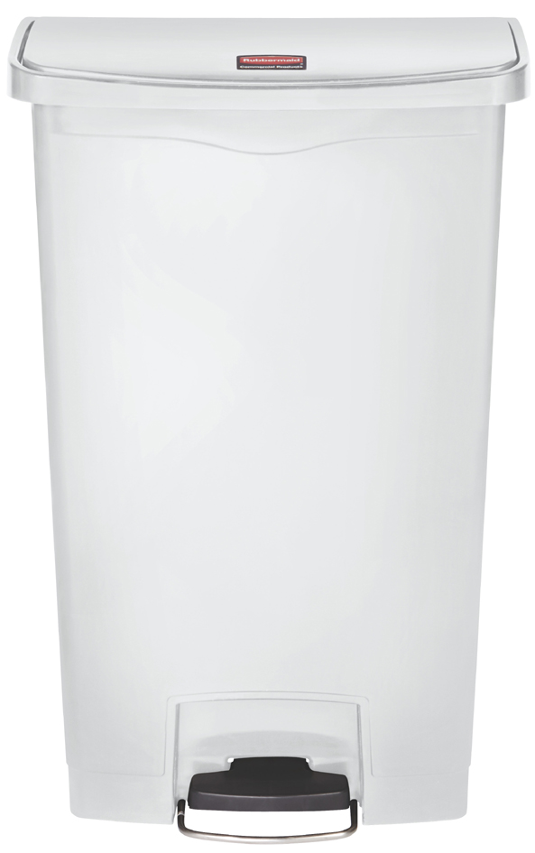 Collecteur à pédale Slim Jim, 68 litres, blanc