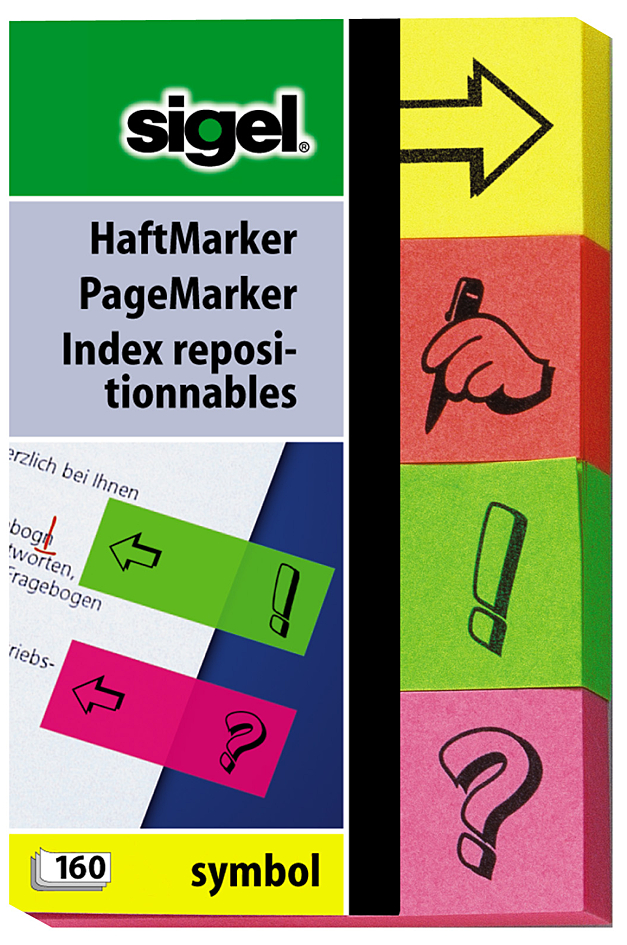 Index repositionnable, symbole