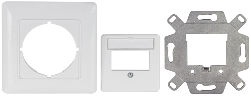 LogiLink Boîtier d'encastrement pour module Keystone 2 ports