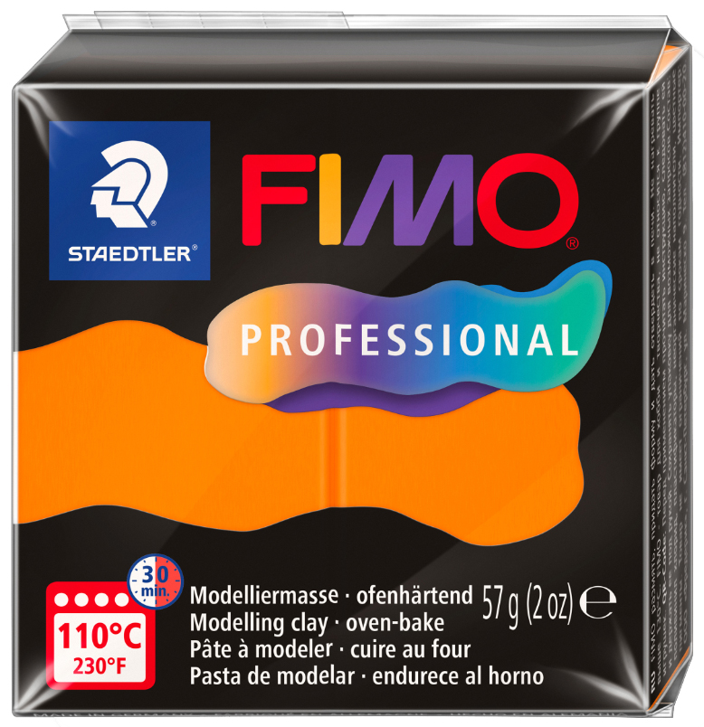 FIMO PROFESSIONAL Pâte à modeler, 57 g, orange
