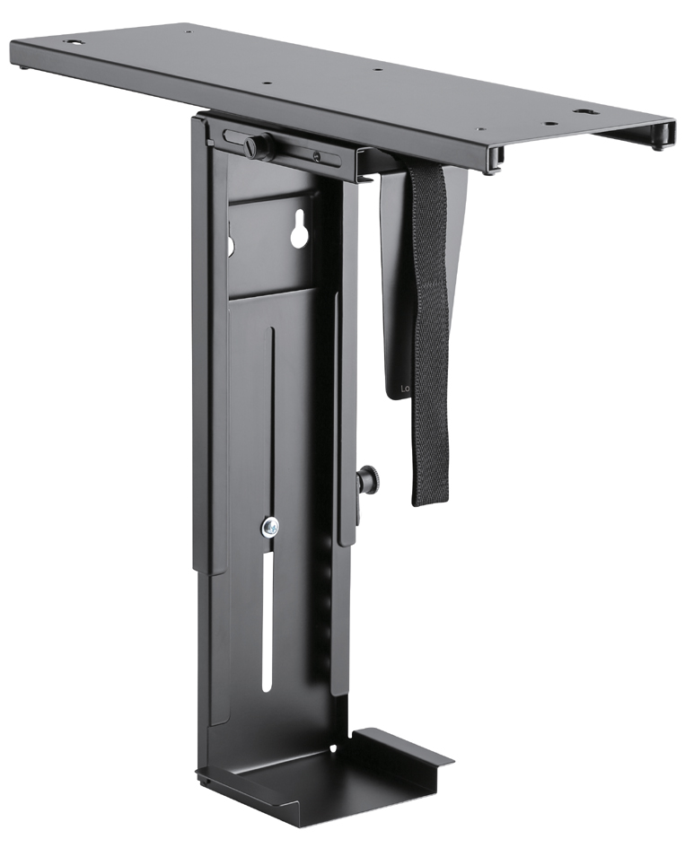 LogiLink Support CPU, métal, pivotant & coulissant, noir