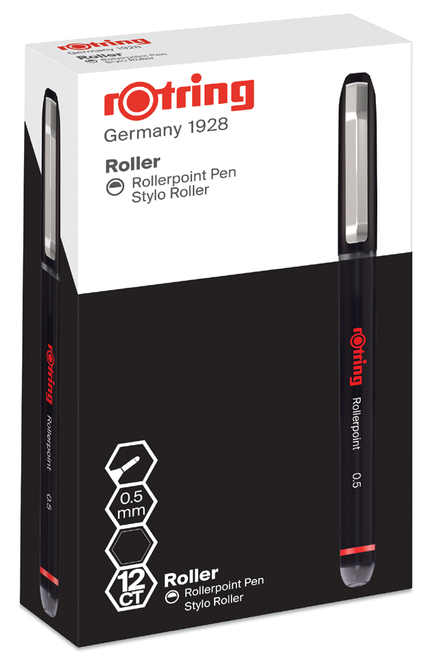 rotring Stylo roller Rollerpoint, largeur tracé: 0,5mm, bleu