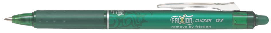 PILOT Stylo roller FRIXION BALL CLICKER 07, vert