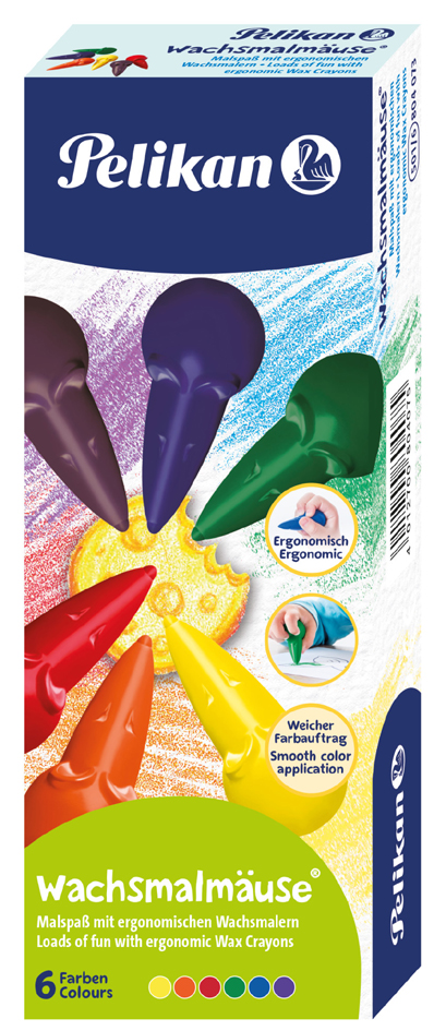 Crayons de cire, avec formes