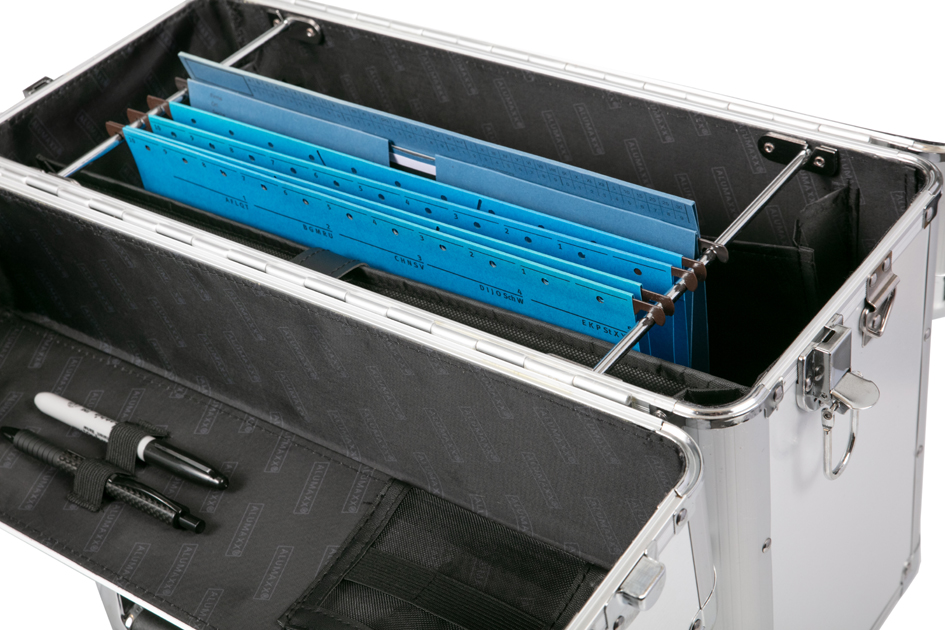 ALUMAXX Valise pour pilotes 'BETHA', aluminium, argent