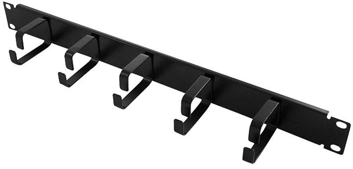 LogiLink Panneau de gestion de câbles 19', 1 U, 5 anneaux en