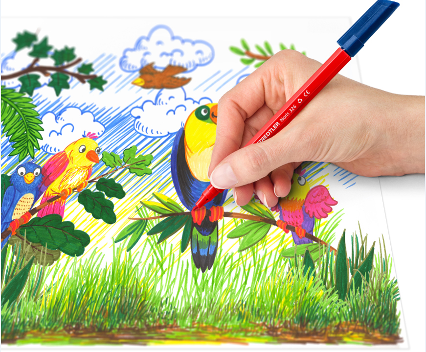Feutres de coloriage, set
