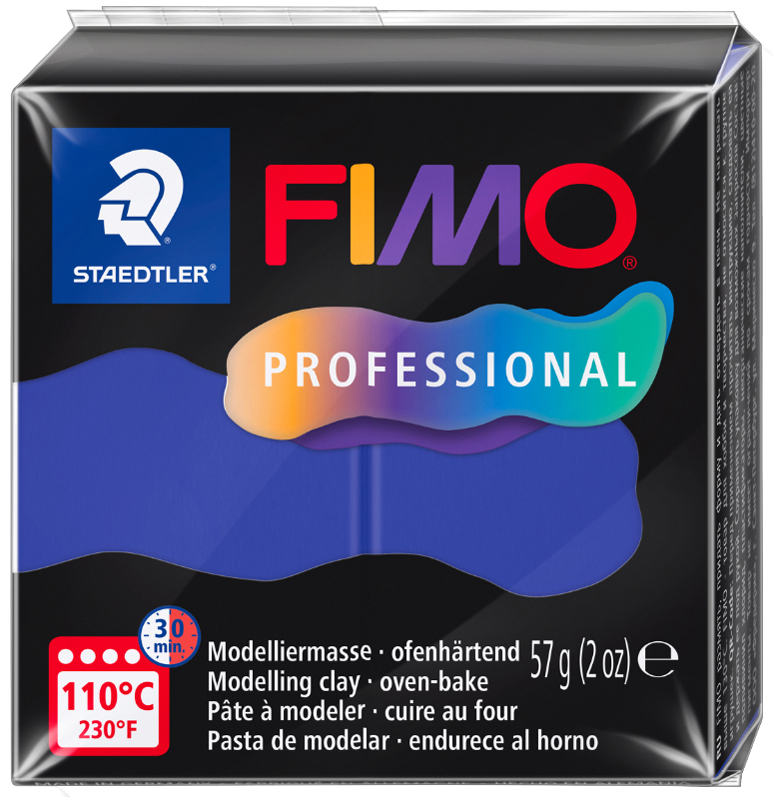 FIMO PROFESSIONAL Pâte à modeler, 57 g, bleu roi
