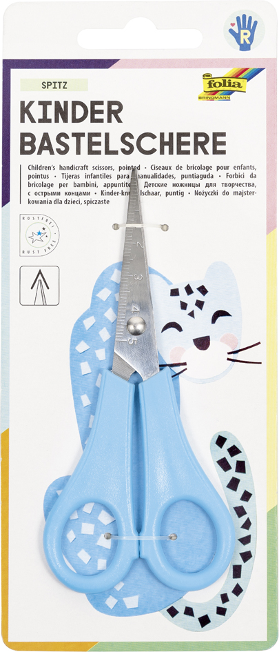 Ciseaux de bricolage pour enfants, bleu