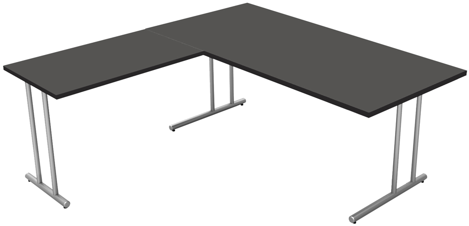Visuel de référence: Bureau avec extension "Start Up", anthracite