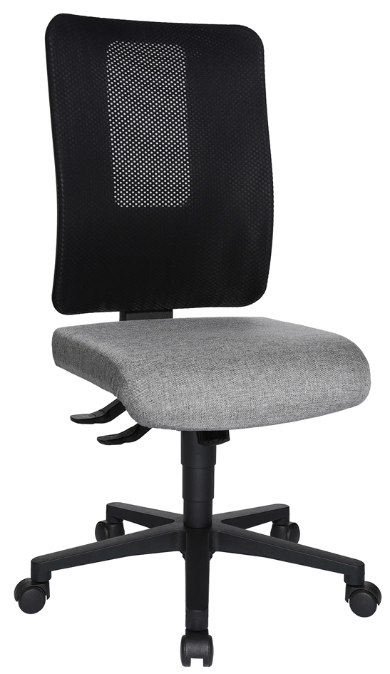 Chaise de bureau pivotante "Open X (N)", gris clair