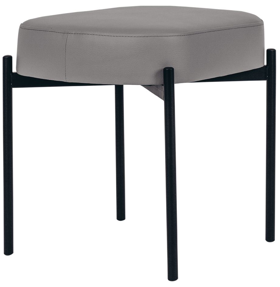PAPERFLOW Banc oval GAIA, taille S, habillage similicuir