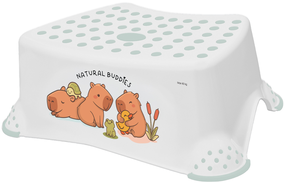 keeeper kids Marchepied 'tomek cute capybara', blanc