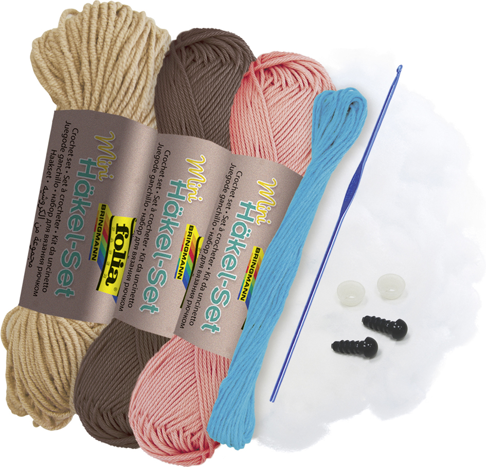 Mini kit de crochet "Lama", contenu