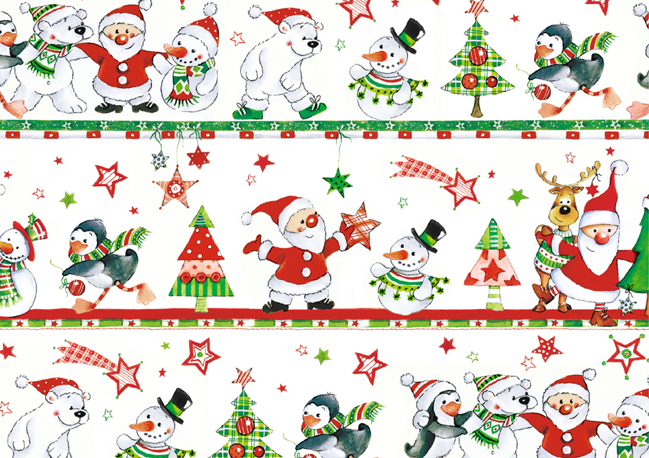 SUSY CARD Papier cadeau de Noël 'Xmas kids'