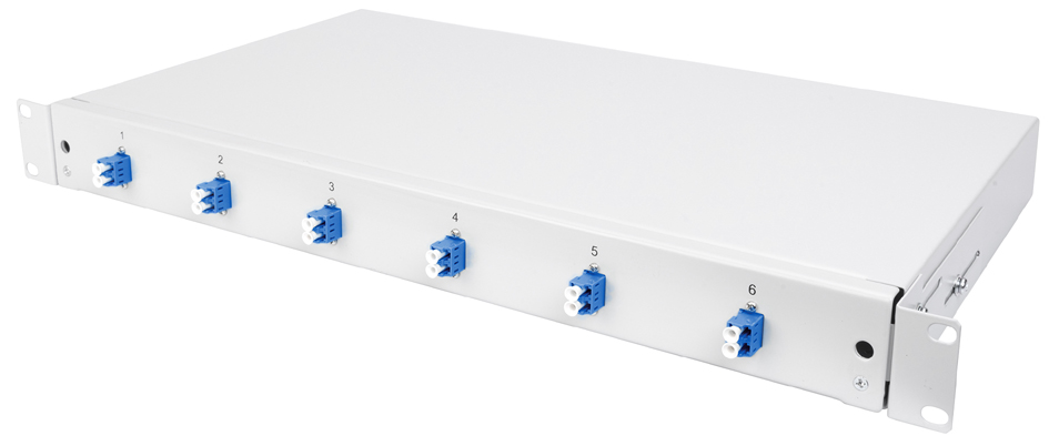 DIGITUS Boîte d'épissure à fibre optique 19', OS2, 6x LC