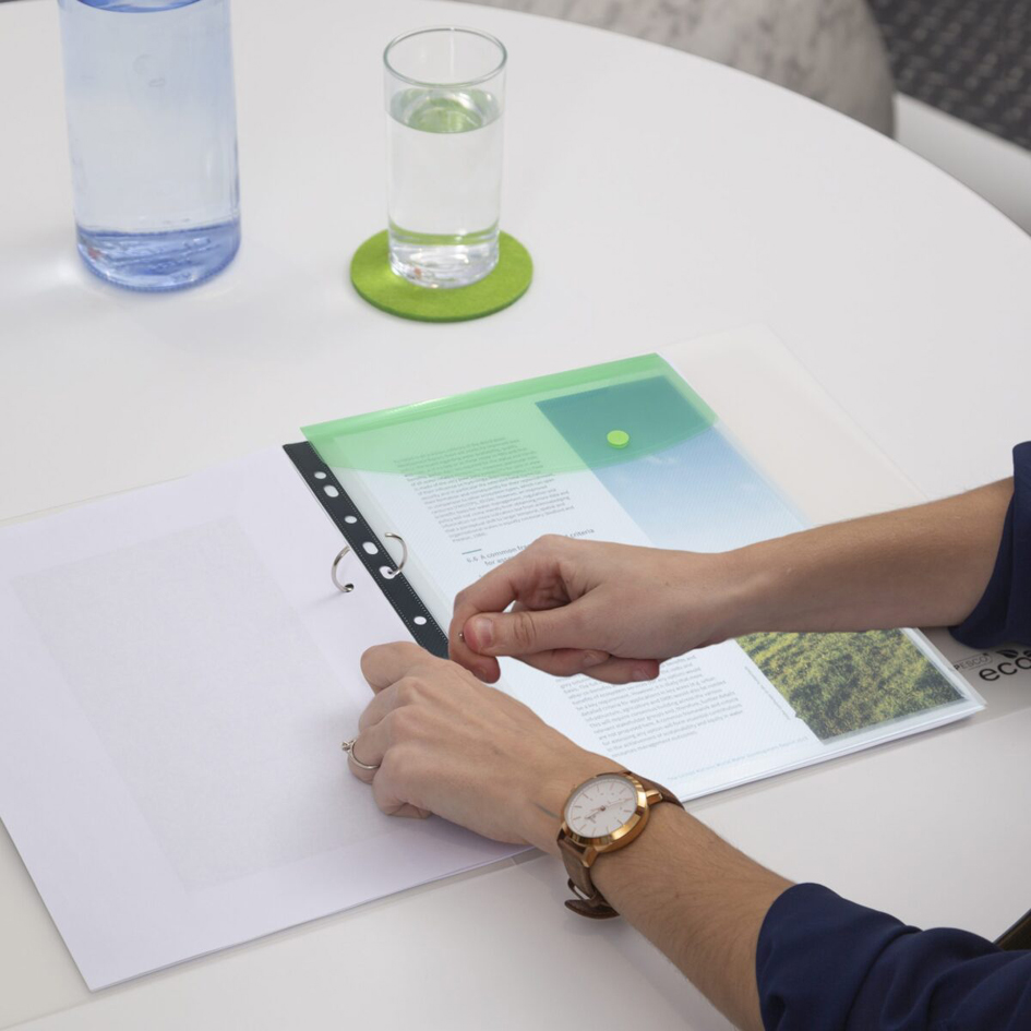 RAPESCO Pochette à documents, A4, trous pour l'archivage