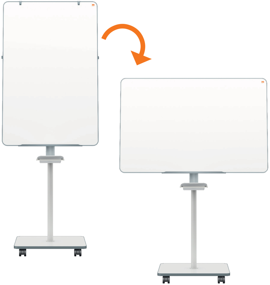Chevalet de conférence Mobil Move & Meet, s'utilise dans les formats portrait & paysage