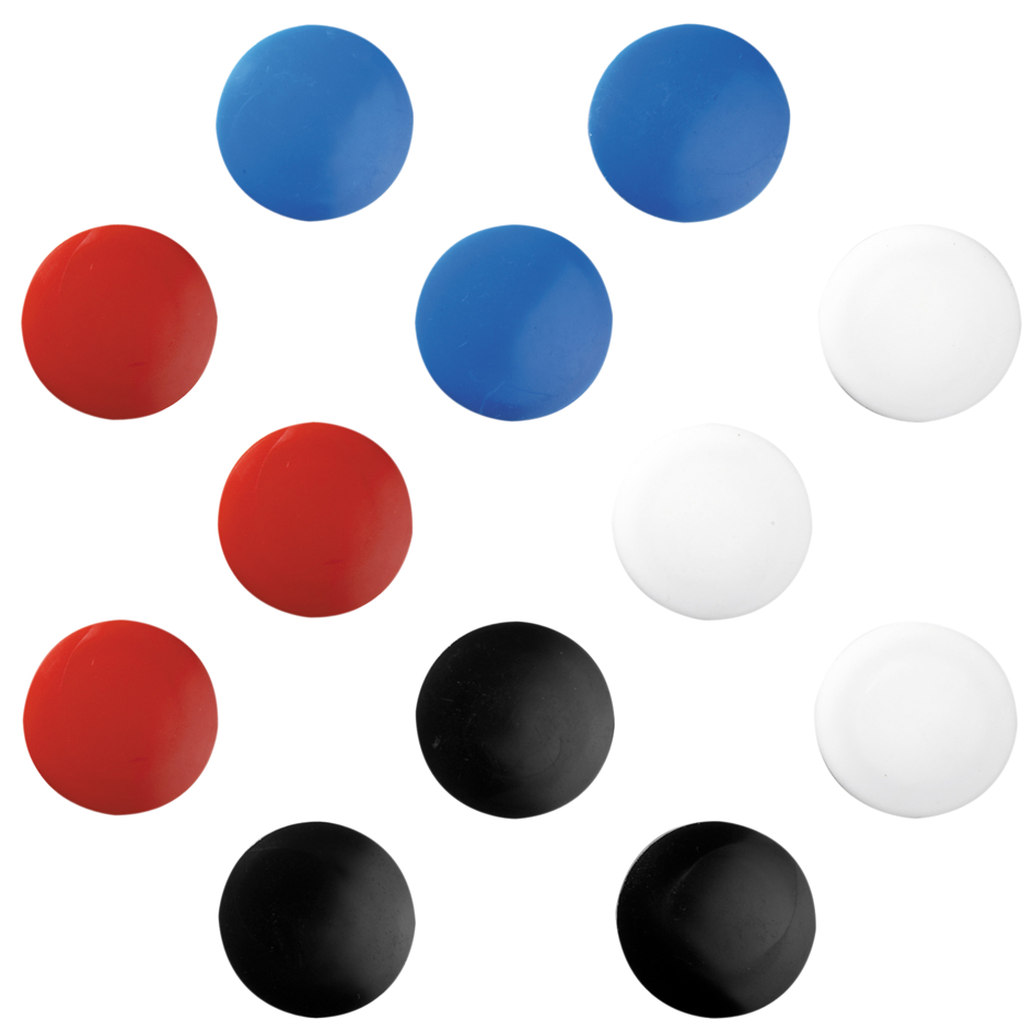 herlitz Aimants, rond, diamètre: 30 mm, assorti en couleur