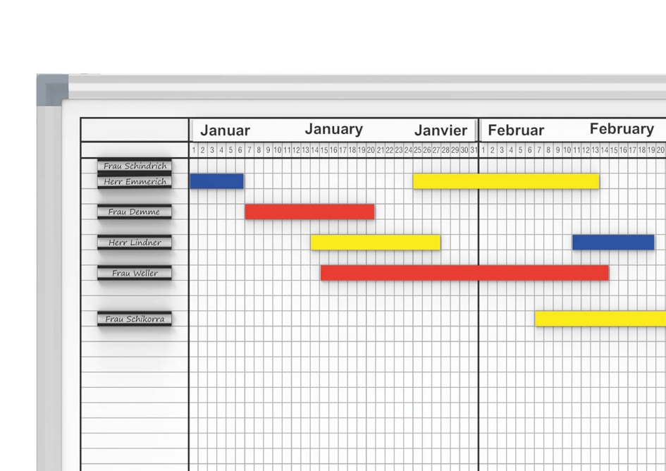 MAUL Tableau de planning annuel 14 mois, (L)1500 x (H)1000mm