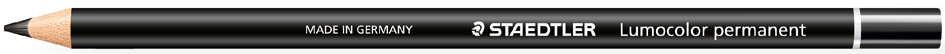 STAEDTLER Marqueur permanent Lumocolor glasochrom, noir