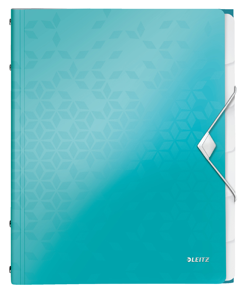 LEITZ Chemise de rangement WOW, A4, PP, bleu glacier