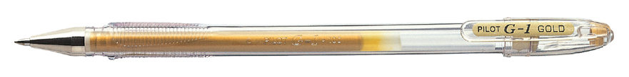PILOT Stylo roller à encre gel G-1 Métal, or