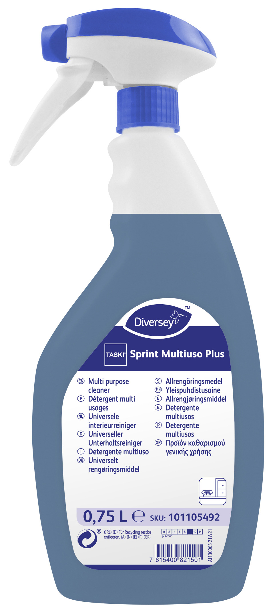 TASKI Nettoyant d'entretien multi-usage Sprint Multiuso Plus