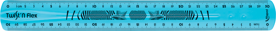Visuel de référence: Règle plate Twist'n Flex, bleu