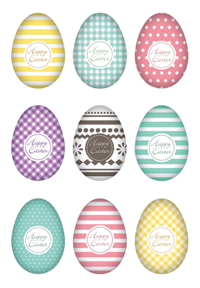 HERMA Sticker de Pâques TREND 'set d'oeufs colorés'
