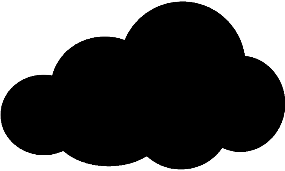 Securit Ardoise murale SILHOUETTE 'Nuage'