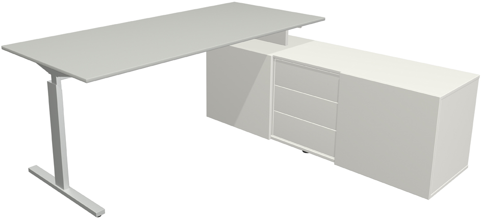 kerkmann Bureau complet 'Form 2', gris clair