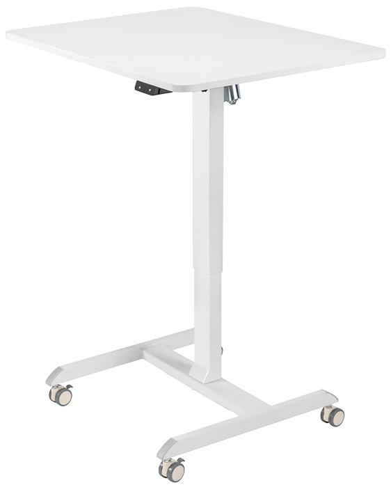 LogiLink Bureau d'ordinateur réglable, électrique, blanc