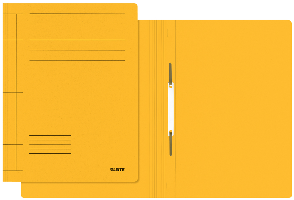 LEITZ chemises à lamelle Fresh, format A4, carton, jaune, en