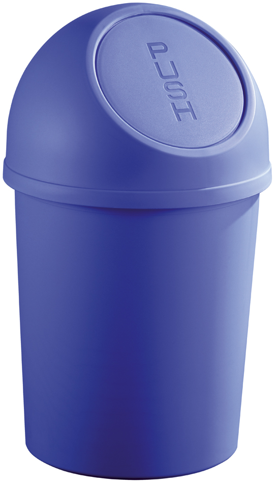 Poubelles, couvercle à poussoir