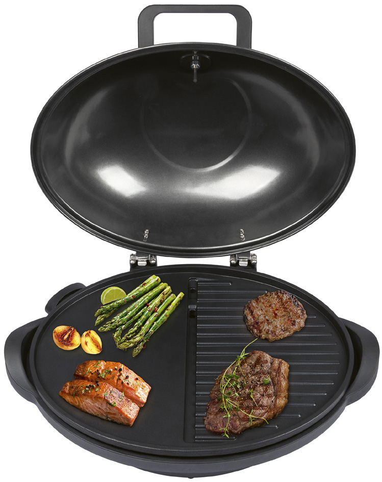 Visuel de référence : montre le produit en utilisation comme grill de table
