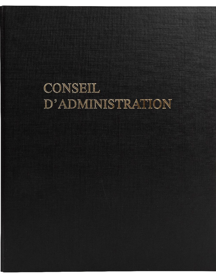 Reliure standard "Conseil d'Administration", couverture