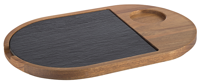 Planchette de service, ronde