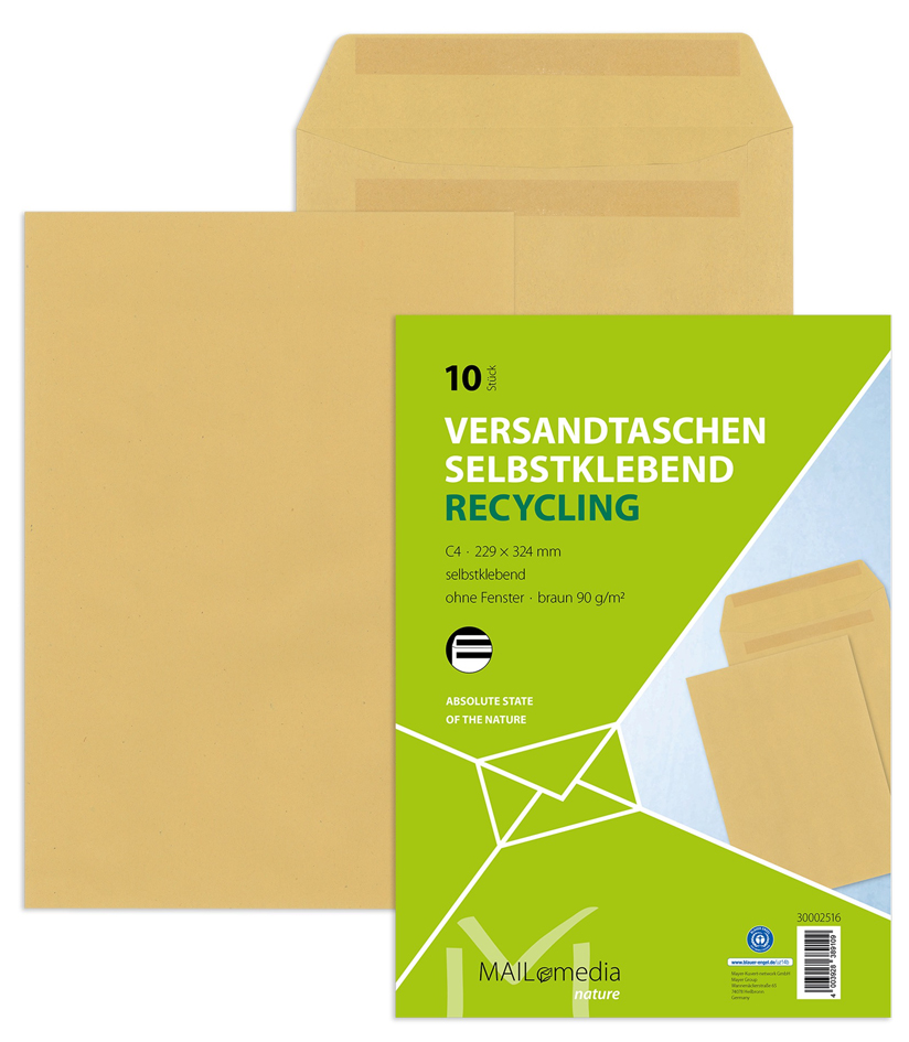 MAILmedia Pochette d'expédition, C4, kraft marron