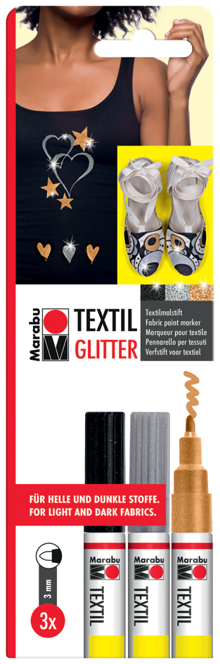 Marqueurs pour textiles, kit