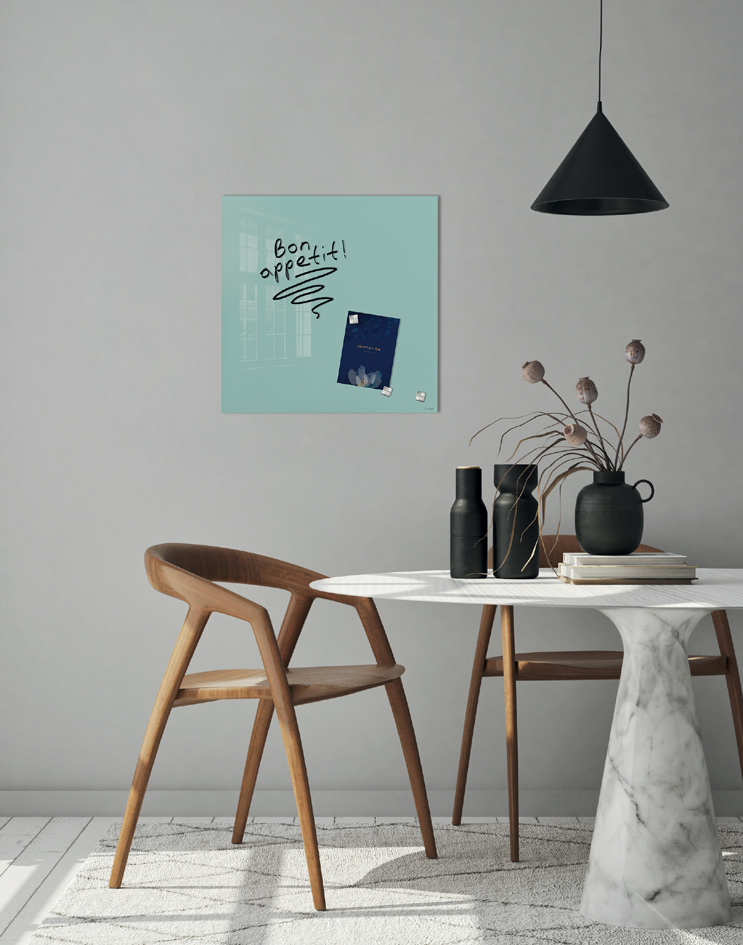 Tableaux magnétique en verre, Design