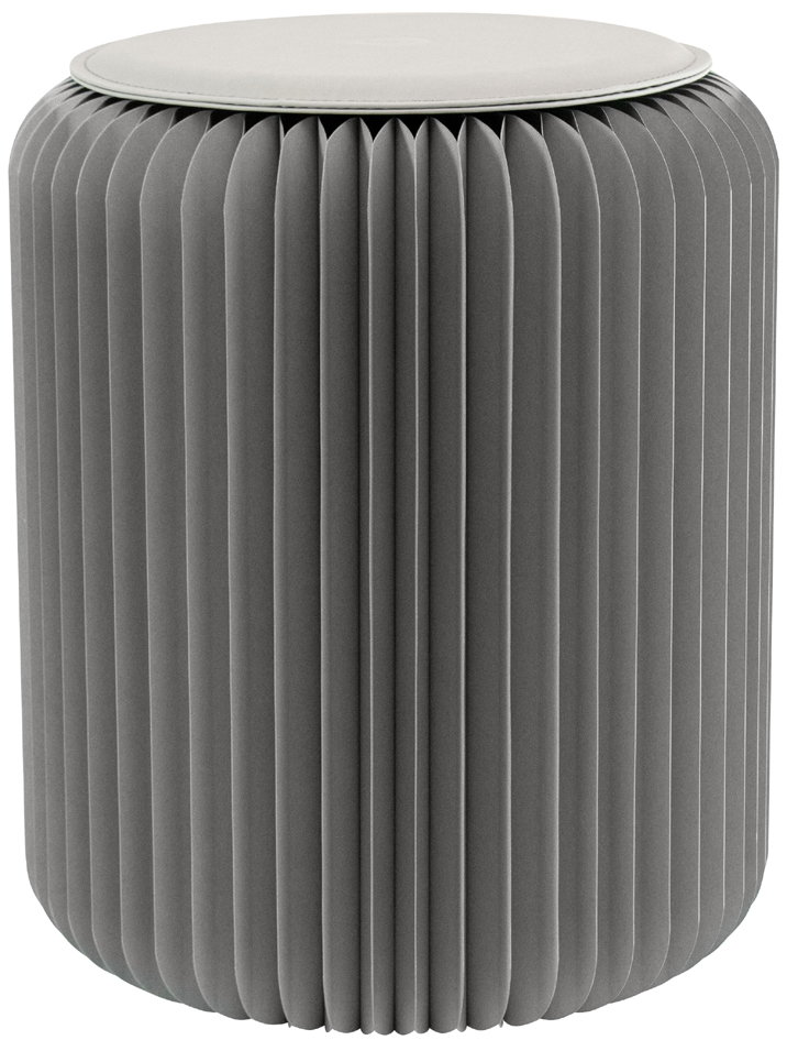 PAPERFLOW Tabouret pliable Flexistool, hauteur: 420 mm, gris