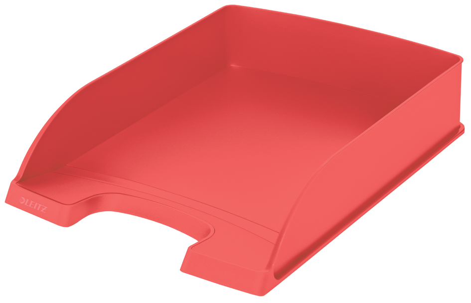 LEITZ Corbeille à courrier Recycle, A4, polystyrène, rouge