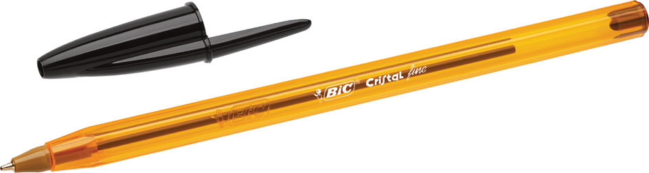 BIC Stylo à bille Cristal Fine, noir