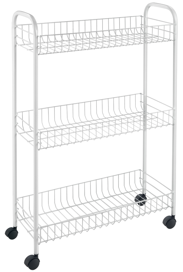 Chariots de rangement, ouvert