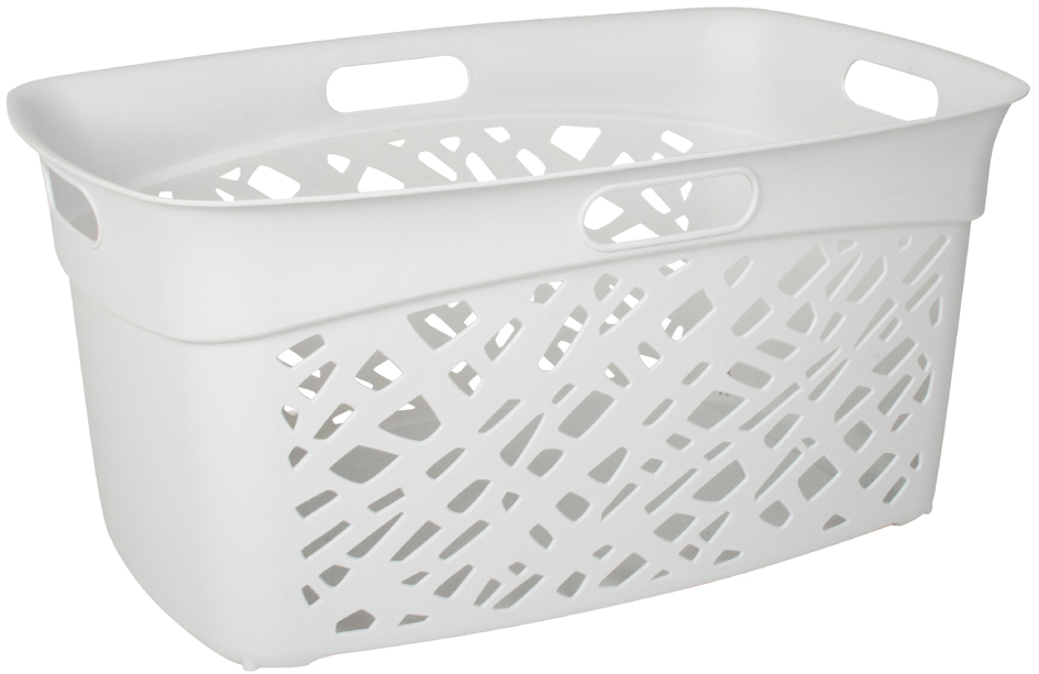 EDA Corbeille à linge ALMERIA, 45 litres, PP, blanc