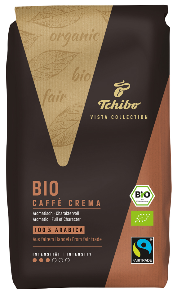 Tchibo Café 'Vista Bio Caffè Crema', en grain
