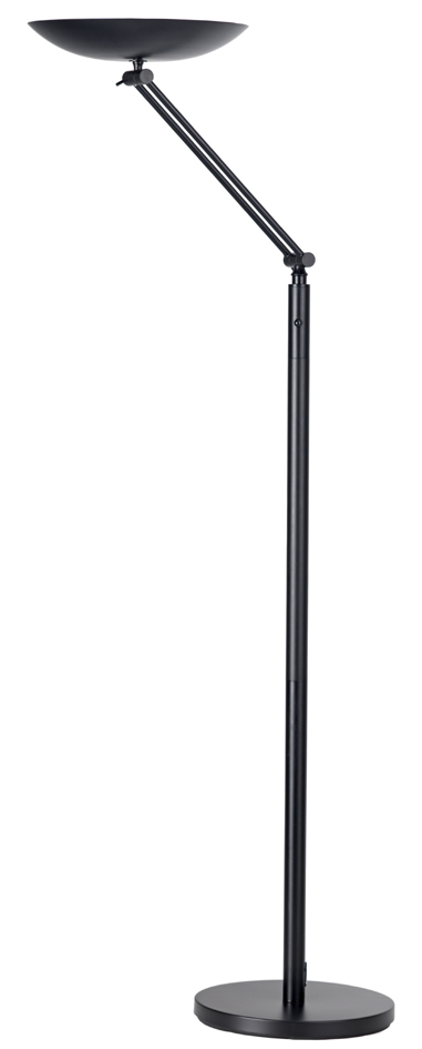 UNiLUX Lampadaire à LED VARIALUX, couleur: gris métallisé