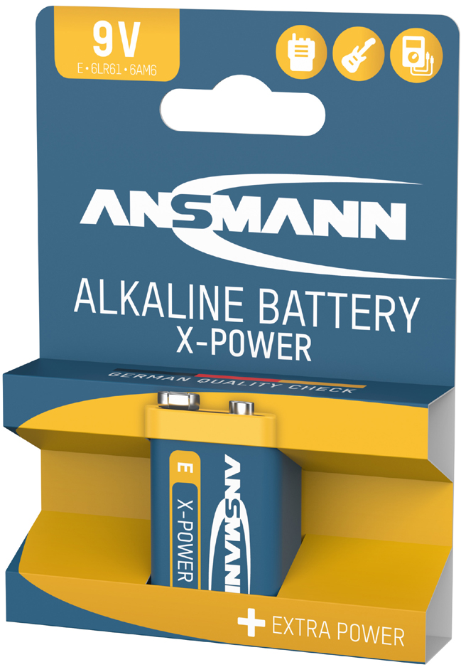 ANSMANN Pile alcaline 'X-Power', E-bloc 9V