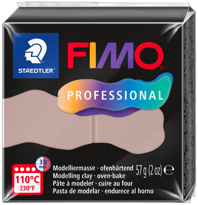 FIMO PROFESSIONAL Pâte à modeler, 57 g, taupe